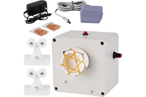 JIAWANSHUN Automatic Reversal Fishing Rod Building Drying System, 100-240V DIY Fishing Rod 0-40RPM Adjustable, Electric Fishing Rod Building Winding Machine, Building Repair Wrapping Station with Foot Switch