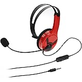 AmazonBasics Chat Headset for PlayStation 4 (Officially Licensed)  - Red