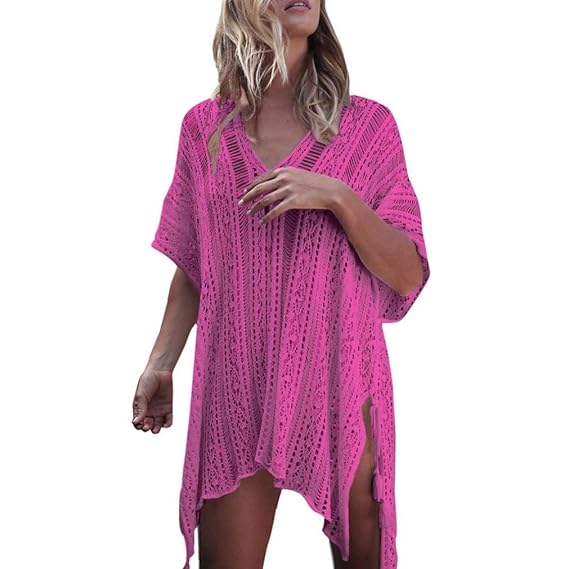 Hot pink cover up swimwear Clearance