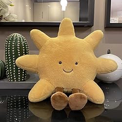JOSON Sun Shaped Plush Toys, Soft Bedside Sofa