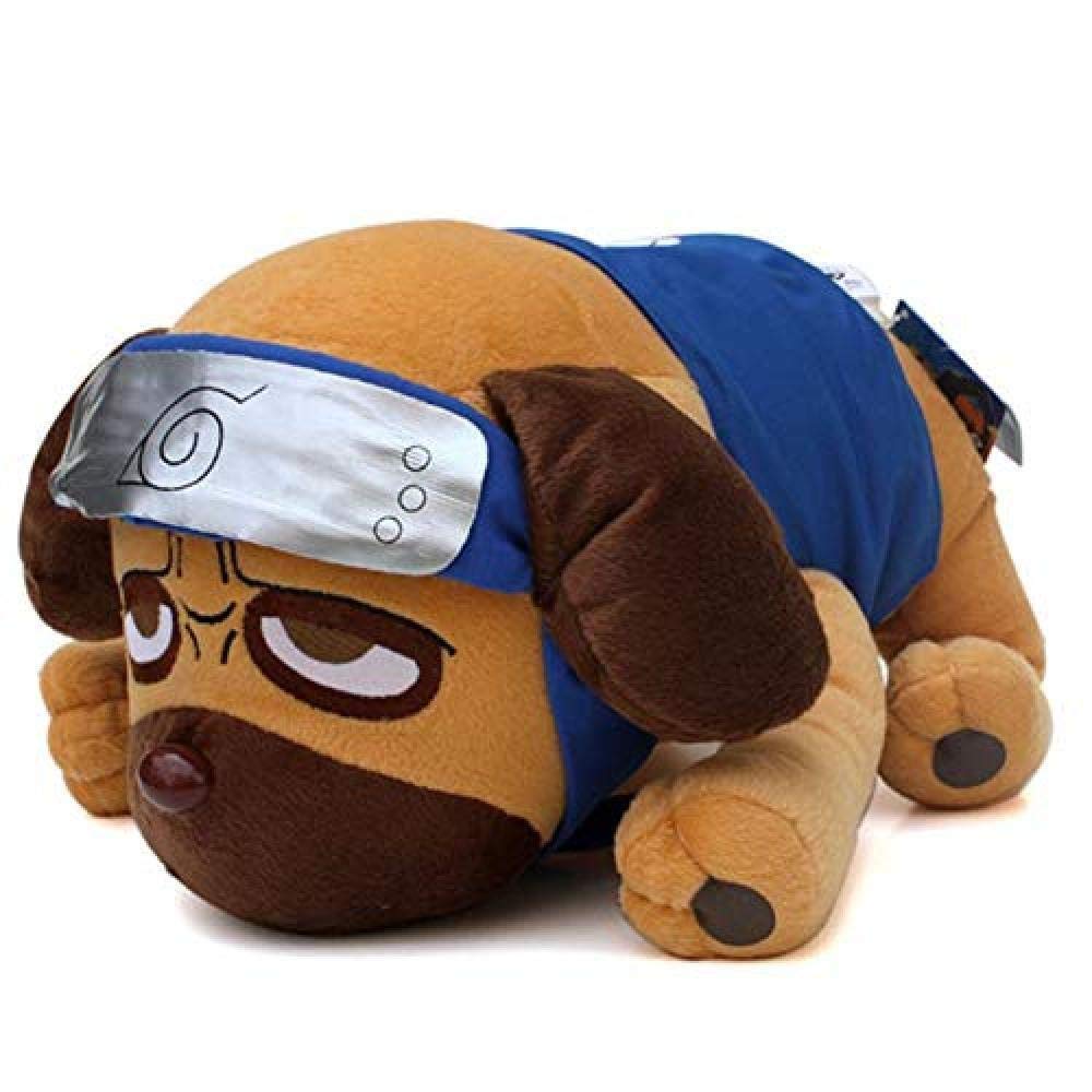 LFSLAS 40Cm Japanese Anime Cartoon Naruto Kakashi Pakkun Dog Plush Toys Soft Doll Plush Toys for Chi