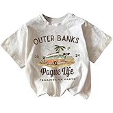 RoseSeek Women's Letter Graphic Crewneck T Shirt Short Sleeve Summer Casual Tee Tops