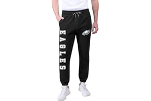Ultra Game NFL Official Adults Active Super Soft Fleece Game Day Jogger Sweatpants