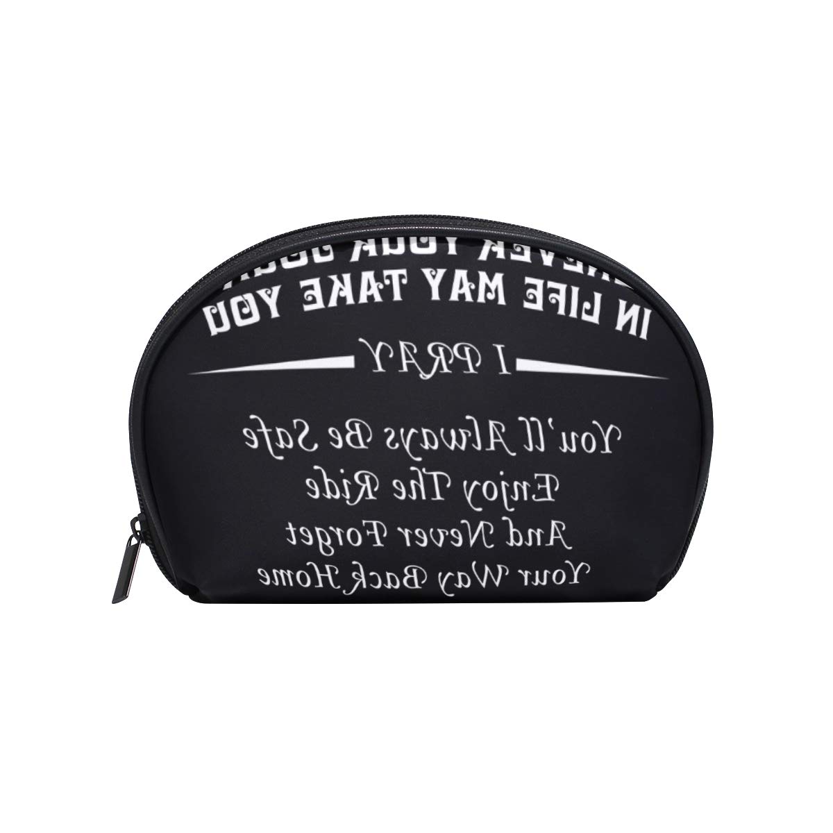 To My Son Cosmetic Pouch Clutch Sea Shell-Shaped Makeup Bag Travel Handy Organizer Case Tolietry Pouch for Women
