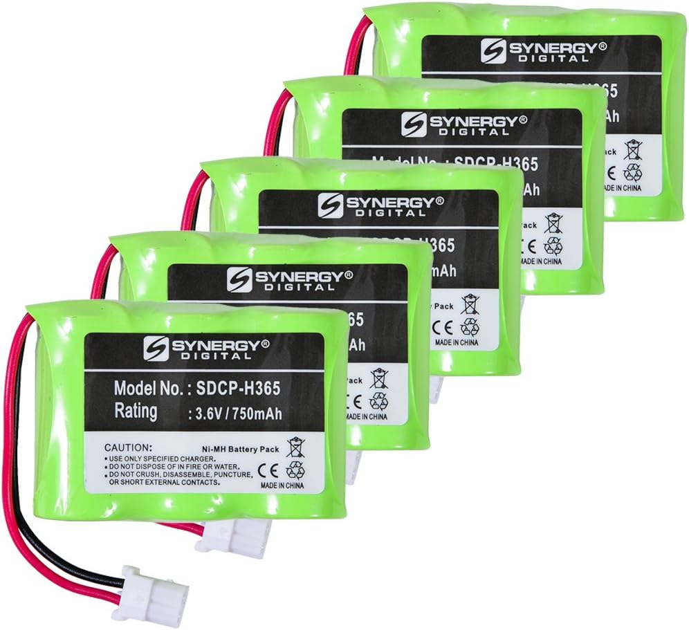 Walker W400 Cordless Phone Battery ComboPack Includes 5