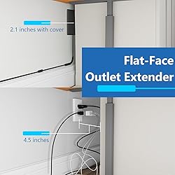 LIDER Outlet Extender with 3 Receptacles, 12W USB