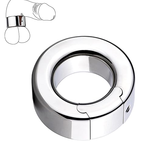 SeLgurFos Cock Ring Stainless Steel Heavy Penis Rings Metal Removable  Testicle Stretcher Scrotum Weight Pendant Adult SM Chastity Training  Bondage Sex Toys for Men (154-M) in Saudi Arabia | Whizz Chastity Devices