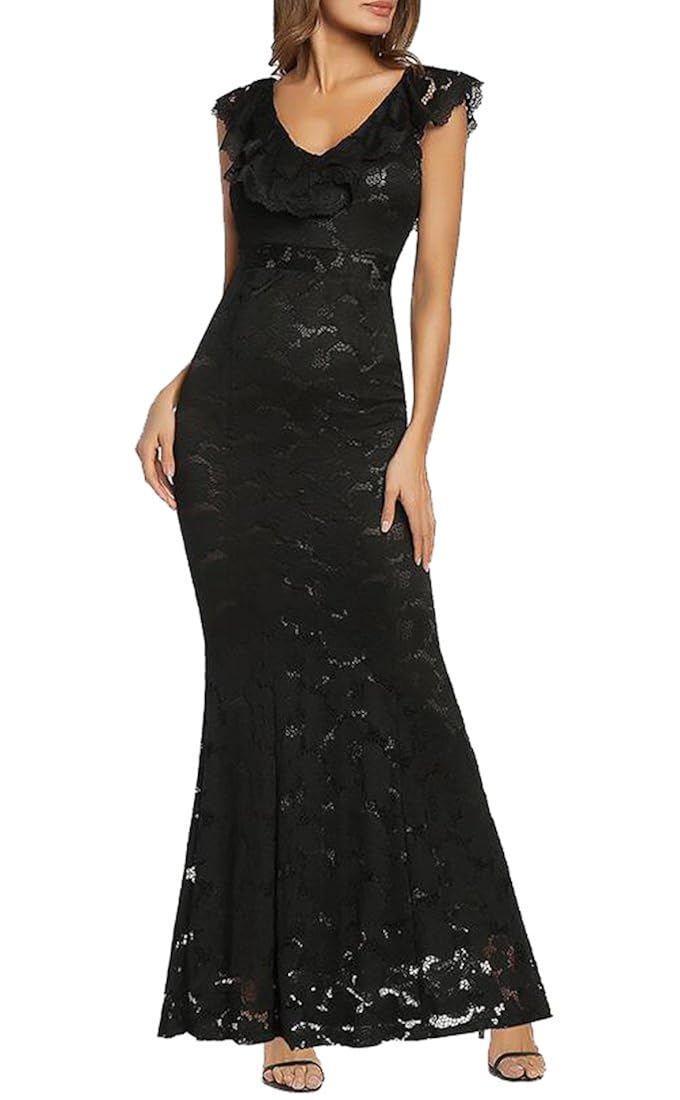 bodycon fishtail maxi dress