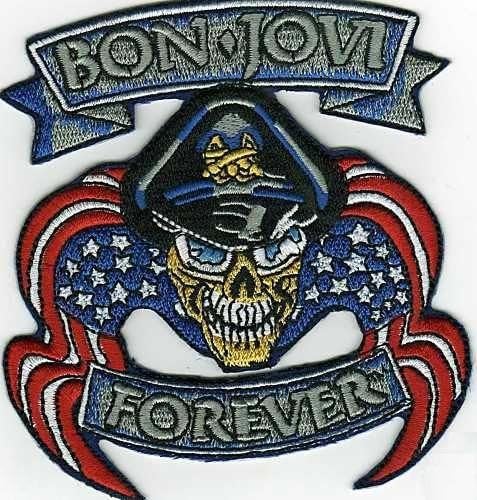 Bon Jovi Forever Embroidered Iron On Patch Music Emblem Aufnäher