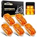 Partsam Five Trailer Marker LED Light Double Bullseye Amber 10 Diodes Light primary