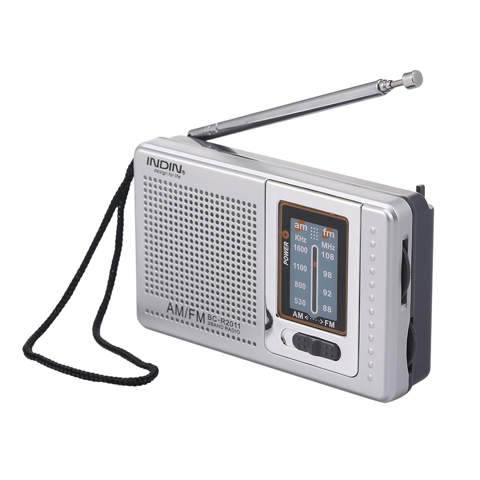 Docooler BC-R2011 AM FM Radio Pocket 2 Band Radio Receiver Radio Built-in Speaker with Headphone Jack for Home Kitchen Outdoor Sports