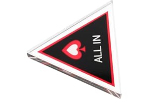 GETAJGHSD Professional Poker Dealer Button Poker Chip with Smooth Surface Double Sided All in Marker for and