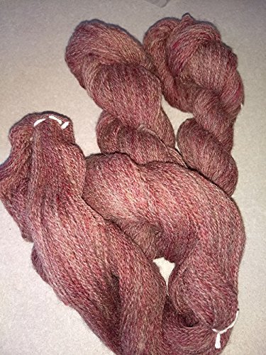 Handspun yarn- art yarn-wool handspun yarn-merino bamboo wool- 3 skeins- 880 yds- knitting- knit- knitting supplies- crochet- wool yarn