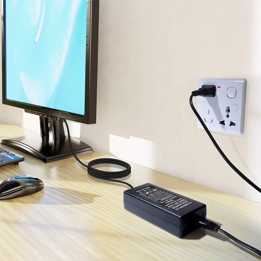 14V Power Cord for Samsung Monitor, SoulBay 14V 3A AC Adapter Charger for Samsung SyncMaster 15" 17" 18" 19" 20" 22" 23" 24" 27" Screen TFT LED LCD Monitor TV Notebook Power Supply: Home Audio & Theater