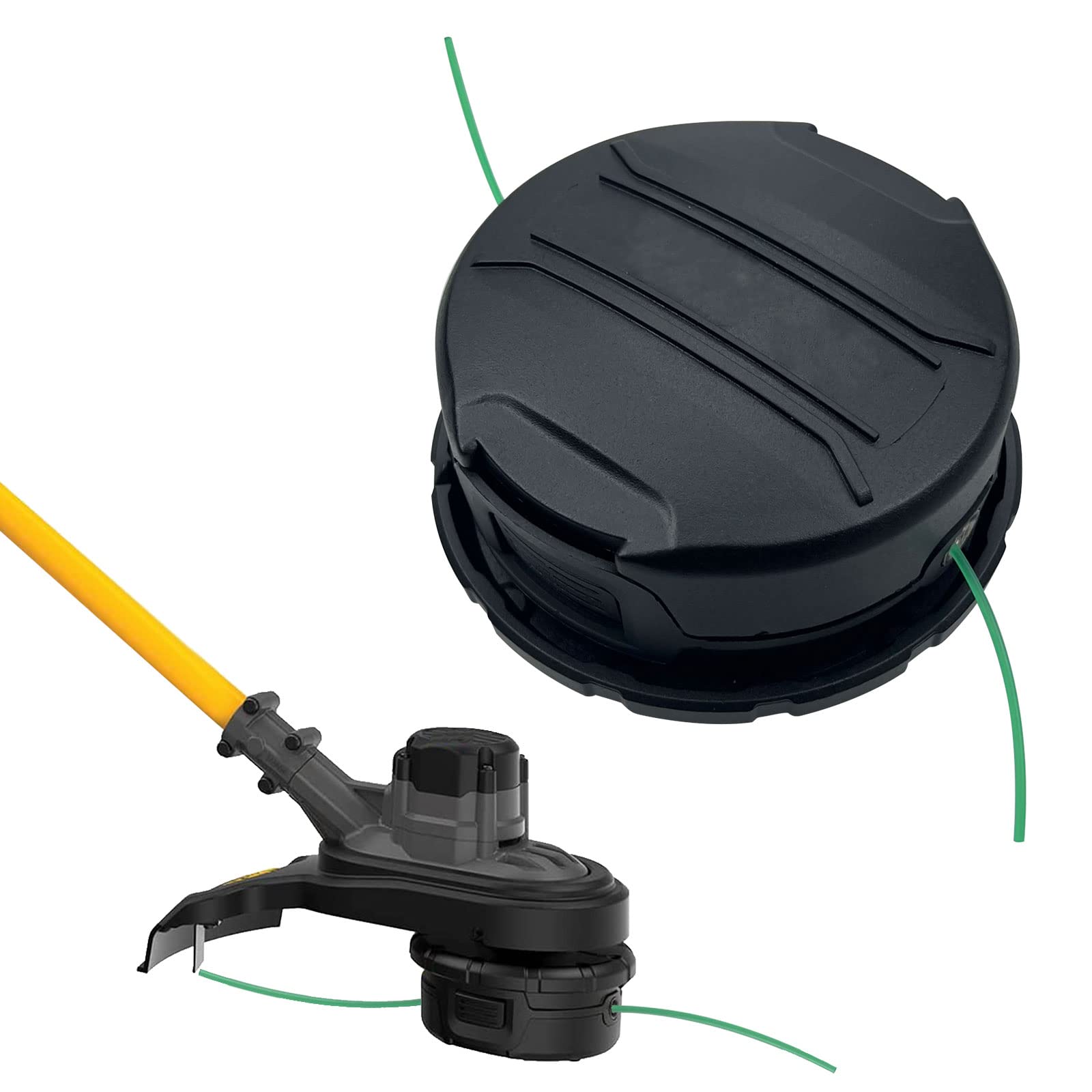 Photo 1 of Aepiraza DWO1DT995 Replacement Trimmer Head Fit for Dewalt DCST970 DCST922 DCST925 DCST920 DCST9990 Cordless String Trimmers, Replacement Head with Pre-Wound 0.080" 20Ft Line (1 Pack)