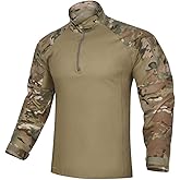 KRYDEX Tactical G4 Combat Shirt Ripstop Rapid Assault Long Sleeve Shirt with Elbow Pads