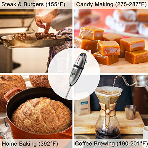 TempPro TempSwift 1 Sec Digital Food Thermometer for Kitchen Cooking