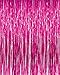 ShinyBeauty Tinsel Foil Fringe Curtain-3FTx8FT-Fuchsia Door Window Curtain/Backdrops Party Decoration (Fuchsia)