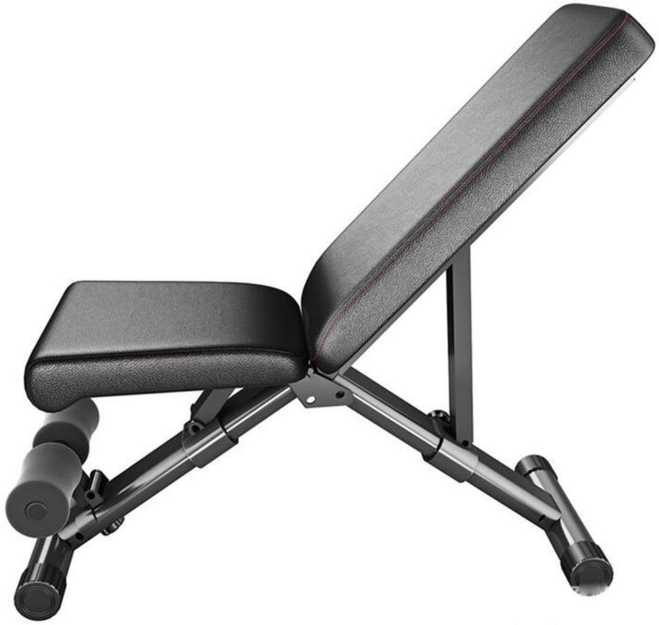 ALYR Multi Purpose Weight Bench, Workout Benches Adjustable Exercise Utility Bench Folding Fitness Benches for Whole Body Exercise,Black