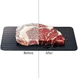 True Face Defrosting Tray 29.5cm x 20.5cm Quick Thaw Aluminium Black view 6