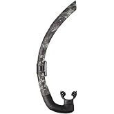 Mares Dual Snorkel Soft Tube for Scuba Diving, Snorkeling, Freediving, Spearfishing with Hypoallergenic Silicone Mouthpiece