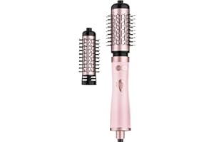 WEEYUM Rotating Hair Dryer Brush Ceramic, Blow Dryer Brush 2 Spin Brushes Set 1.5 Inch &2 Inch, One-Step Hot Air Brush for Hair Dryer, Volumizer, Smooth, C-Curls