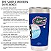 Simple Modern 20oz Cruiser Tumbler - Florida Gators Vacuum Insulated 18/8 Stainless Steel Tailgating Cup Travel Mug - Florida