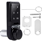 Electronic Cabinet Deadbolt Lock, Code Security Lock, Drawer Locks, Digital Locker Keypad Lock Touch Password Keyless Entry Key Access for Furniture, Hotel, Company, Factory (L=30)