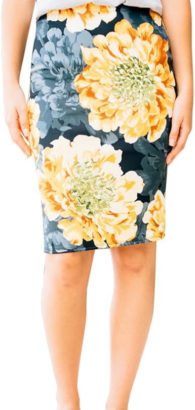 floral bodycon skirt