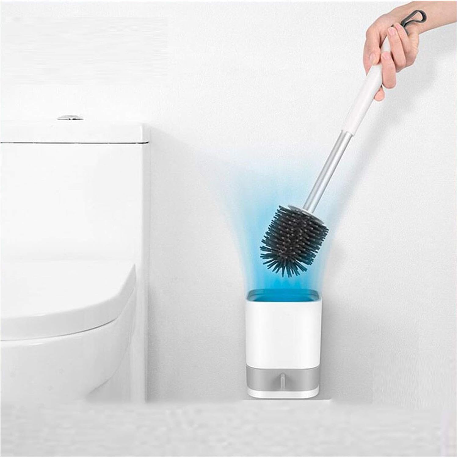 Escobillas De Baño Juego De Baño Accesorios Lemecima 2pcs Escobilla De Baño Escobillas Y Portaescobillas De Inodoro Cepillo Electrico Para Baño Limpieza Escobilla Baño Silicona