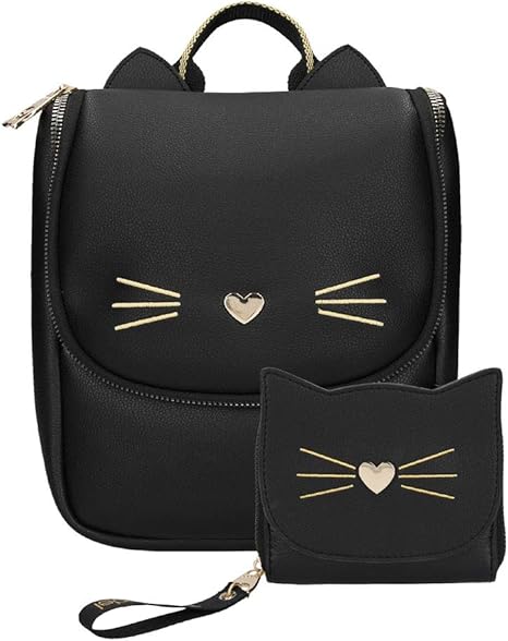 depesche top model mini rugzak met portemonnee meisje tas met kattenoren amazon nl kleding schoenen sieraden