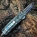 NNN NK Green EDC Folding Knife Double Action Safety Knife Tactical Pocket Knife Hunting Outdoor Activities Double Edge ...