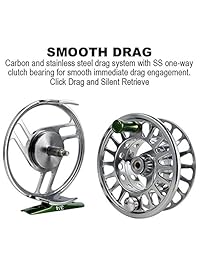 isafish pesca con mosca carrete grande Arbor con cuerpo de aleación de aluminio CNC rodamientos de bolas de acero inoxidable 3 4, 5 6, 7 8 Pesos para agua dulce agua salada carrete de pesca con mosca