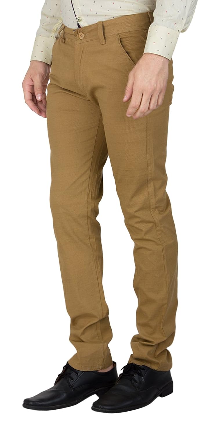 bloos jeans men's cotton trouser brown