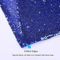 TRLYC Royal Blue Sequin Tablecloth - 60x84inch