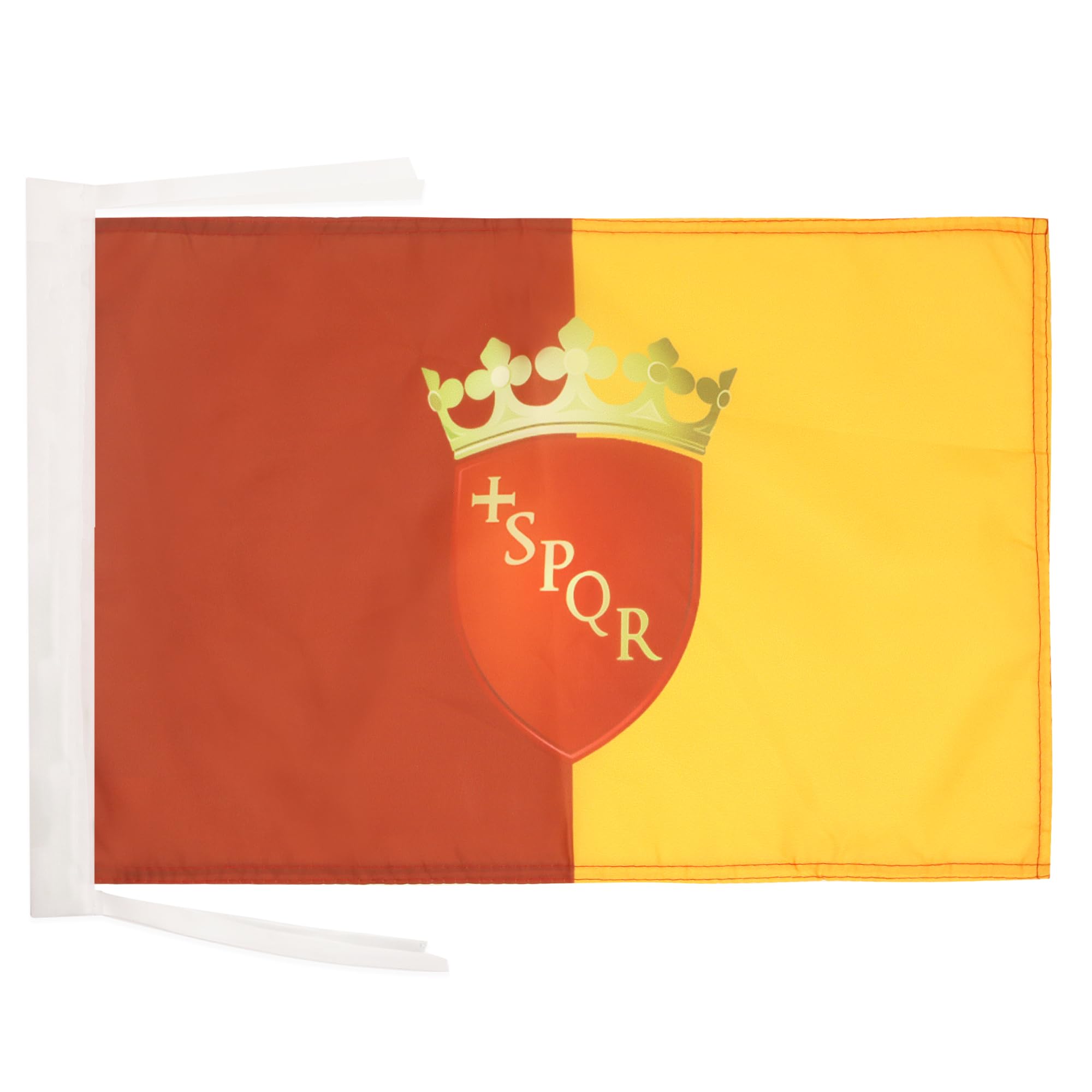AZ FLAG - City of Roma coat of arms Flag - 18'' x 12'' - 100% Polyester Roman Small Banner with Two Cords - Fade Resistant - Vivid Colors - 18x12 in - 45x30 Cm — image 1