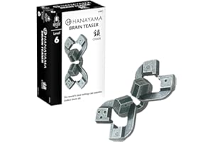 BePuzzled | Chain Hanayama Metal Brainteaser Puzzle Mensa Rated Level 6, for Ages 12 and Up