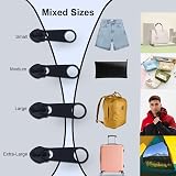 Jc.upin 8Pcs Zipper Pull Replacement Kit, Zinc Alloy UK Zip Pullers view 5