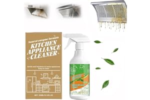 Electrolyzed Ion Kitchen Cleaner Spray, Natural Enzyme Formula Multi Purpose Cleaner for Oven, Stove, Range Hood and Applianc