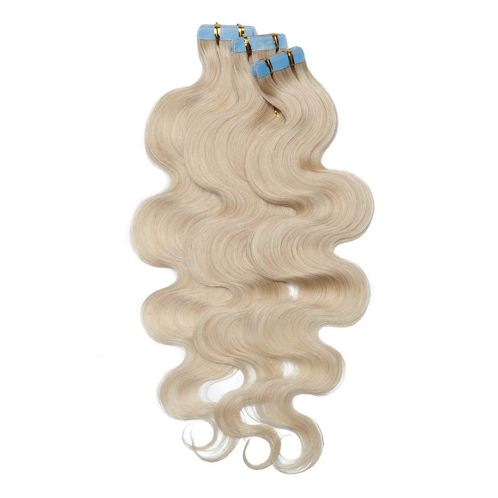 Wavy Tape in Hair Extensions 100 Human Hair Body Wave 20