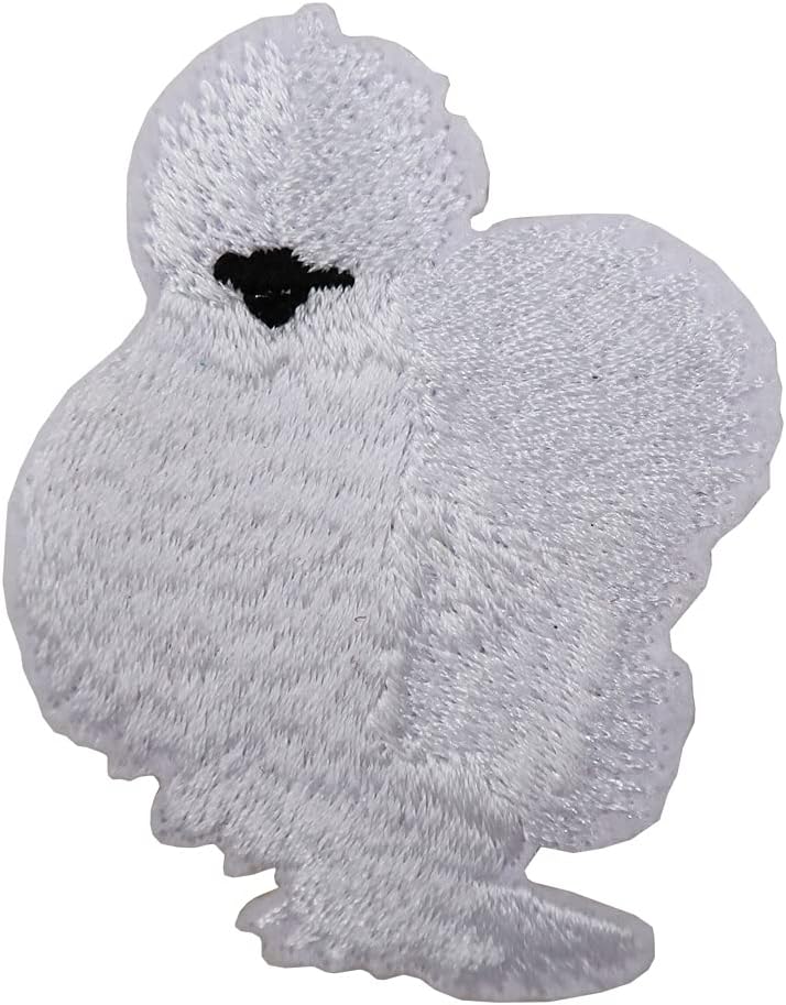 Mixed Media - Silkie Chicken Embroidered Iron On Patch