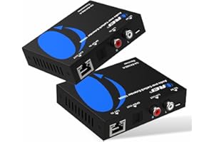 OREI Audio Over Cat5e/6 Extender Upto 900 Feet - Extend Digital Optical Coxial Toslink Signal Over LAN Ethernet Power Over Ca