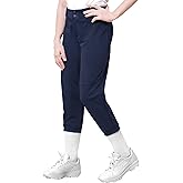QBK 2T-13Years Girls' Softball Pants Kids' Youth Boys' Baseball Practice Pant Toddler tee Ball Pants