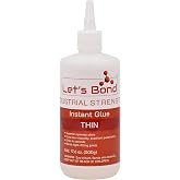 Let's Bond 17.6 oz Thin Professional Grade Instant Glue, Premium Cyanoacrylate, 5 CPS