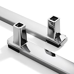 Kcmwsy 5 Pack Black and Silver Cabinet Pulls
