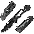 Ganzo G628-GY EDC Folding Pocket Knife Razor Sharp 8Cr14 Blade PP Handle with Clip Outdoor Hunting Fishing Hiking Folder Best Gift for Men (Grey)