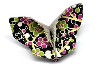 Brosche Origami Schmetterling Aus Stoff Schwarz The