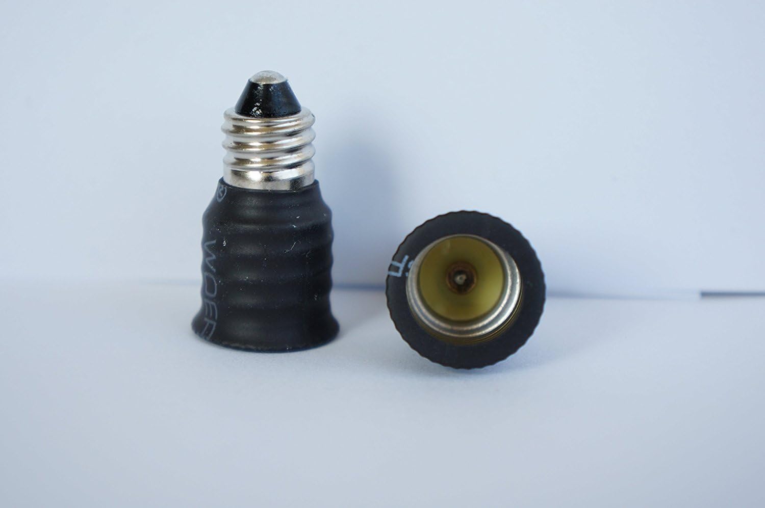 (E11 to E14) - Mini Candelabra (E11) Base Screw Socket to European Base (E14) Socket Adapter (3 Pack)