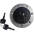 RAYANA Gas Fuel Tank Cap Cover Lock Key Compatible For Kawasaki Ninja ZX6R ZX7R ZX9R ZX11 Ninja 250R 500R EX250 EX400 EX500