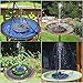 ADDTOP Solar Bird Bath Fountain Pump 1.4W Free Standing Solar Panel Kit Water Pump for Garden, Pond, Pool